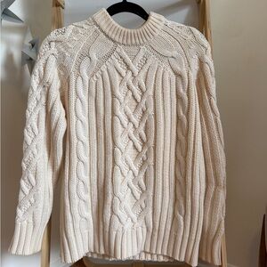 rag & bone Ivory Cable Knit Sweater